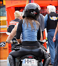 Sexy Motorcyclist Girl