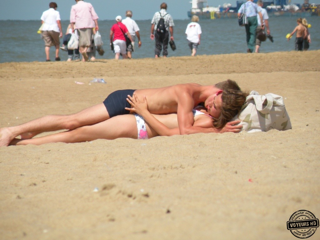 Young Couple Fuck at Beach photo