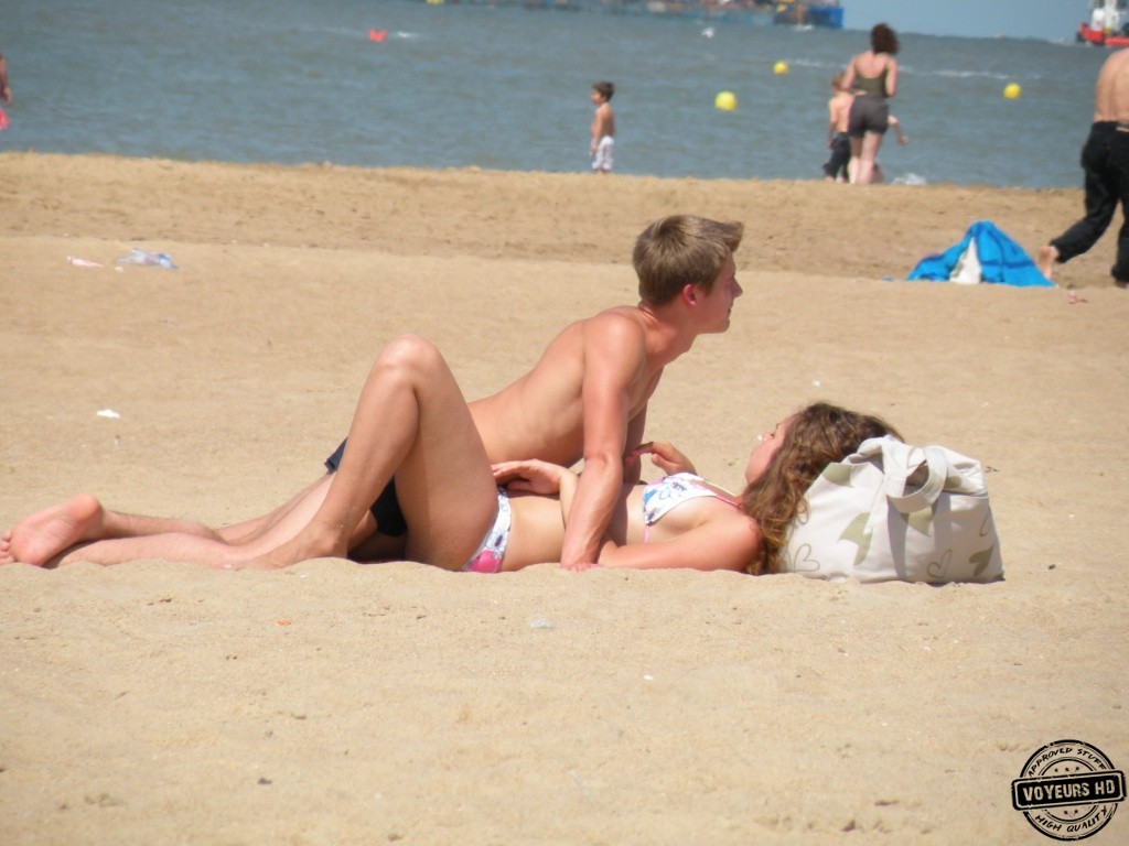 young couple voyeur beach sex