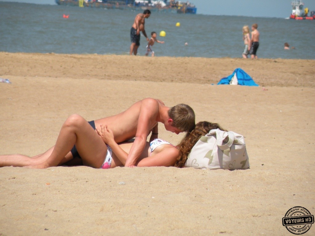 young couple voyeur beach sex