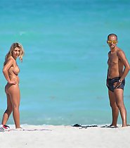 Hot Couple Candid Beach