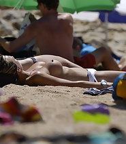 Big Boobs In Spain Beach