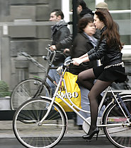 Sexy girls on bike