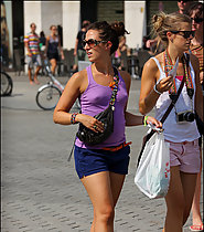 Sexy teen on the street