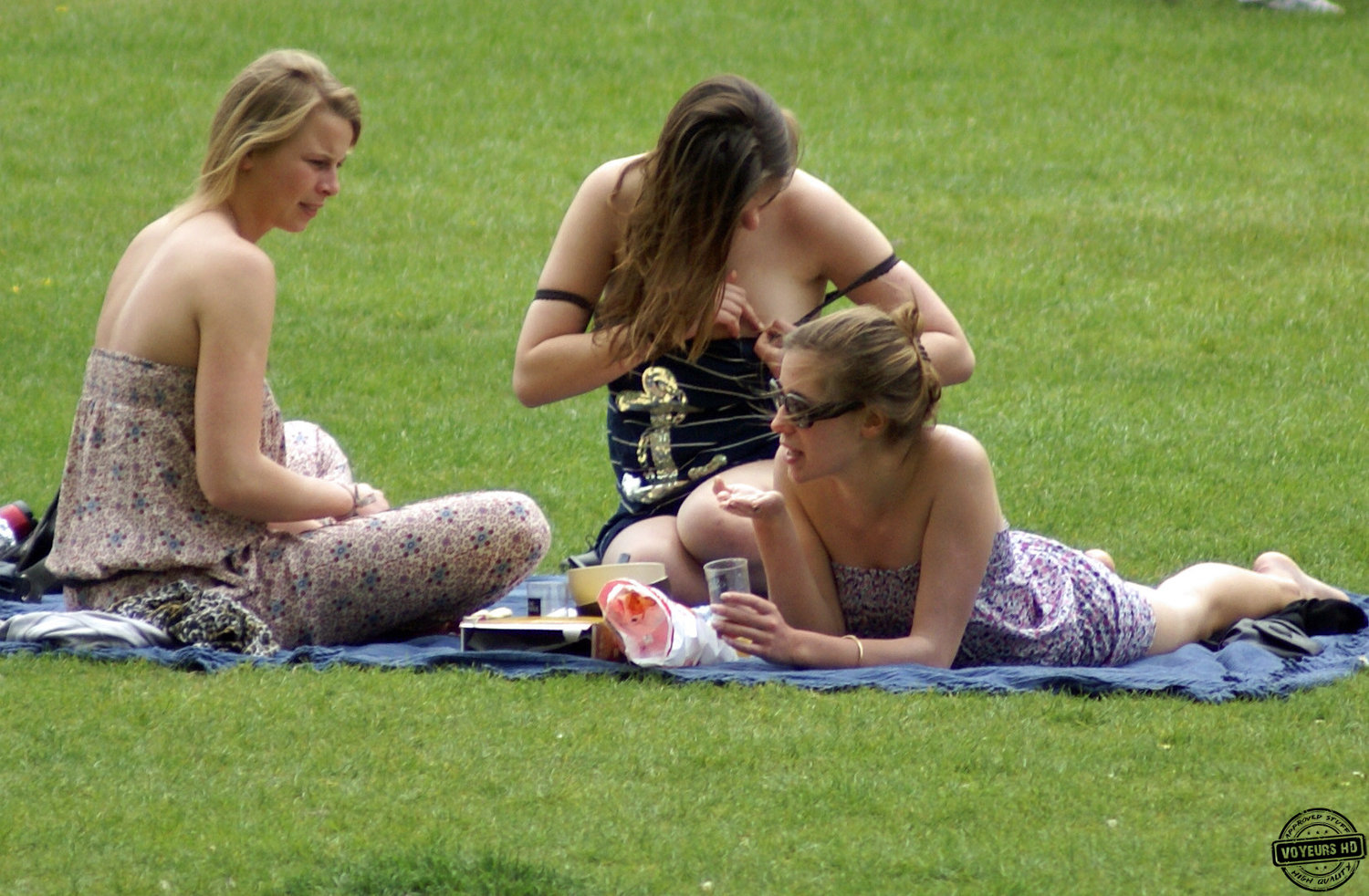 Lawn Party with Cleavage - Voyeur Videos
