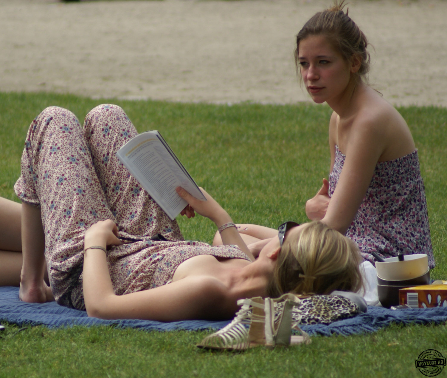 Lawn Party with Cleavage - Voyeur Videos