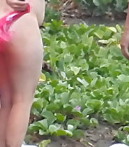 Beach exhibitionism mom