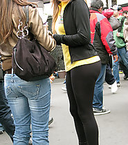 Two Girl In Super Tight Jeans