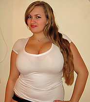 Huge boobs in tight top