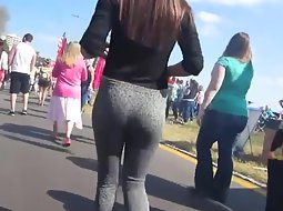 Walking right behind a hot ass