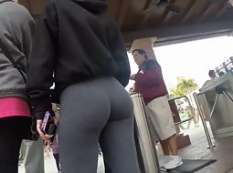 Following a tight ass in tights