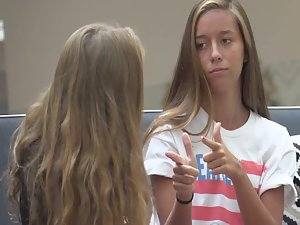 Sexy girls in shorts all over the place