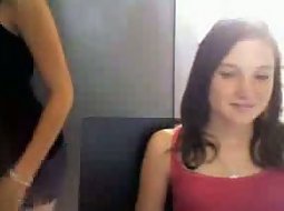 Fun with friend's boobs on webcam