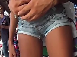 Several cameltoes caught in public