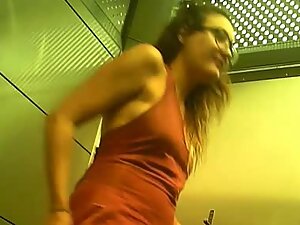 Hidden cam caught hot hipster girl peeing in toilet