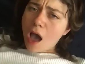 Biggest and wildest orgasm of her young life