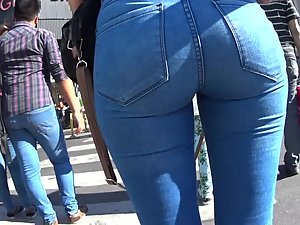 Too sexy in tight jeans