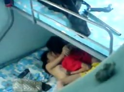 Couple doesn't know I'm watching