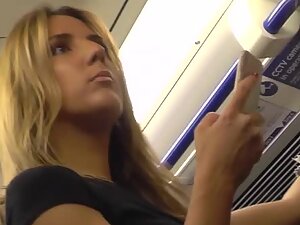 Upskirt and another random beauty in the train
