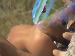 young meat on a nudist beach