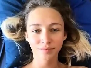 She wants a selfie video with cum on her face