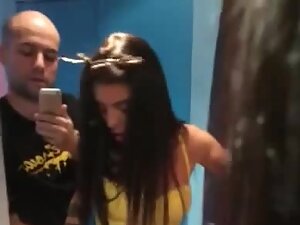 Bald guy fucks a bitchy girl and makes selfie