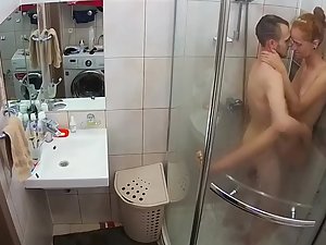 300px x 225px - Spying on daughter having sex in shower - Voyeurs HD
