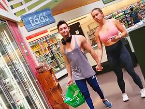 Gym couple followed around supermarket