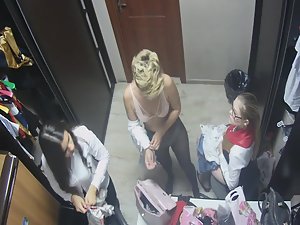 Hidden camera in female locker room at work