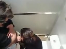 Caught them at it in the toilet