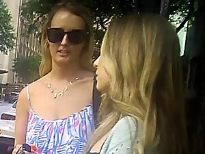 Eavesdropping before checking her booty in upskirt