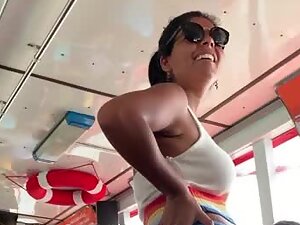 Exotic milf spotted during a boat ride