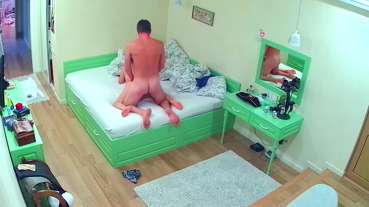 Spying on husband and wife getting interrupted during