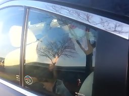 Blowjob in the car got caught