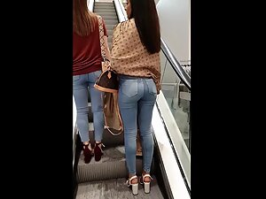 Sexy girl got a hot ass in expensive branded clothes