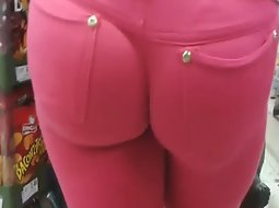 Mature woman's ass in close up