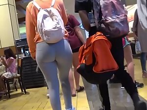 Phat white girl walks with her black boyfriend