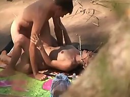 Young couple fucks on a beach