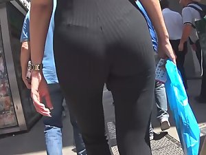 Thong visible through her outfit