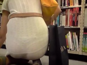 Thong in the library