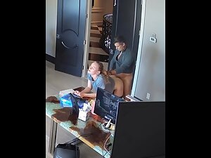 Hidden cam caught old boss fuck a young secretary - Voyeurs HD