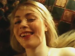 Sexy blonde girl gets fucked