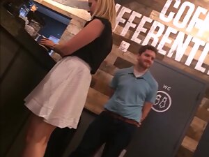 Voyeur risks his career for an upskirt of a businesswoman