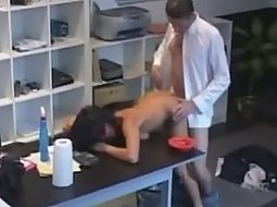 Sex At Work Voyeur - Coworkers have quickie sex in the office - Voyeurs HD