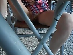 Wife teases me under the table
