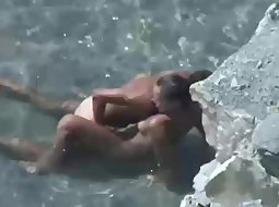 Hot fuck in the shallow water