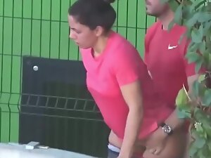Sexual emergency caught by voyeur