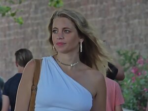 Two completely different girls that don't wear a bra