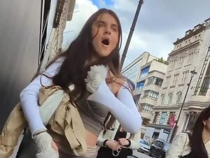 Caught her yawn while admiring her sweet ass