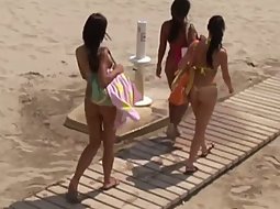 Slutty girls coming to the beach